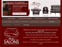 Tablet Screenshot of canape-fauteuil.com